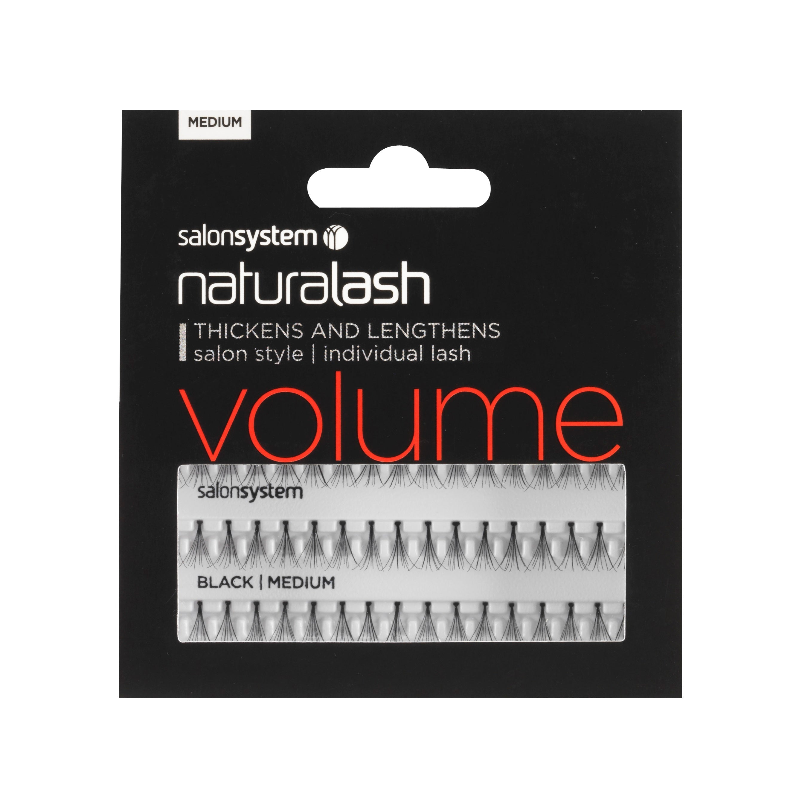 Salonsystem Individual Volume Lashes – Black (51 pcs, Long-Lasting Lash Extensions