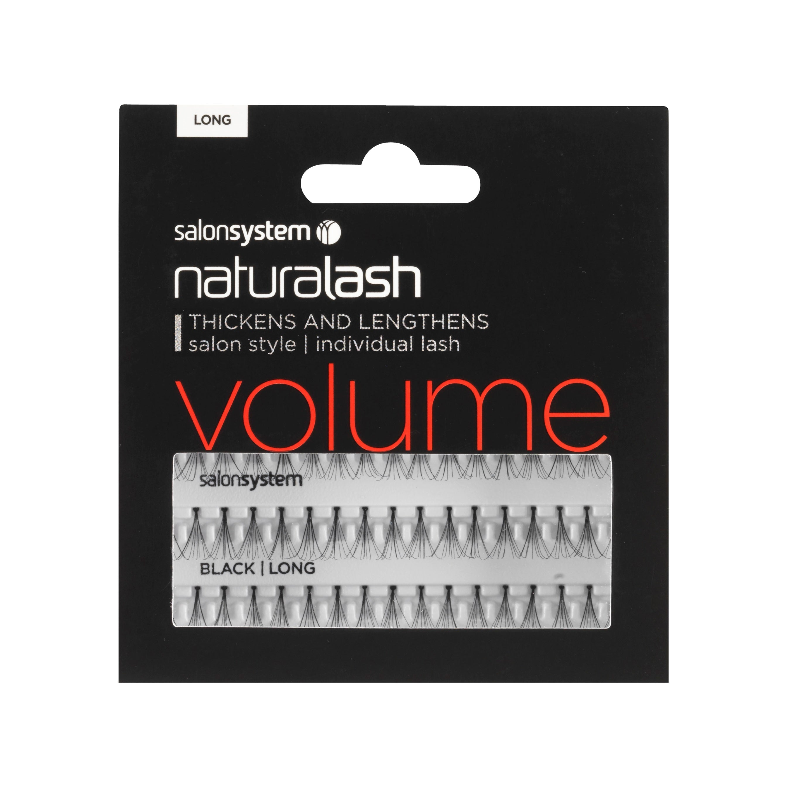 Salonsystem Individual Volume Lashes – Black (51 pcs, Long-Lasting Lash Extensions