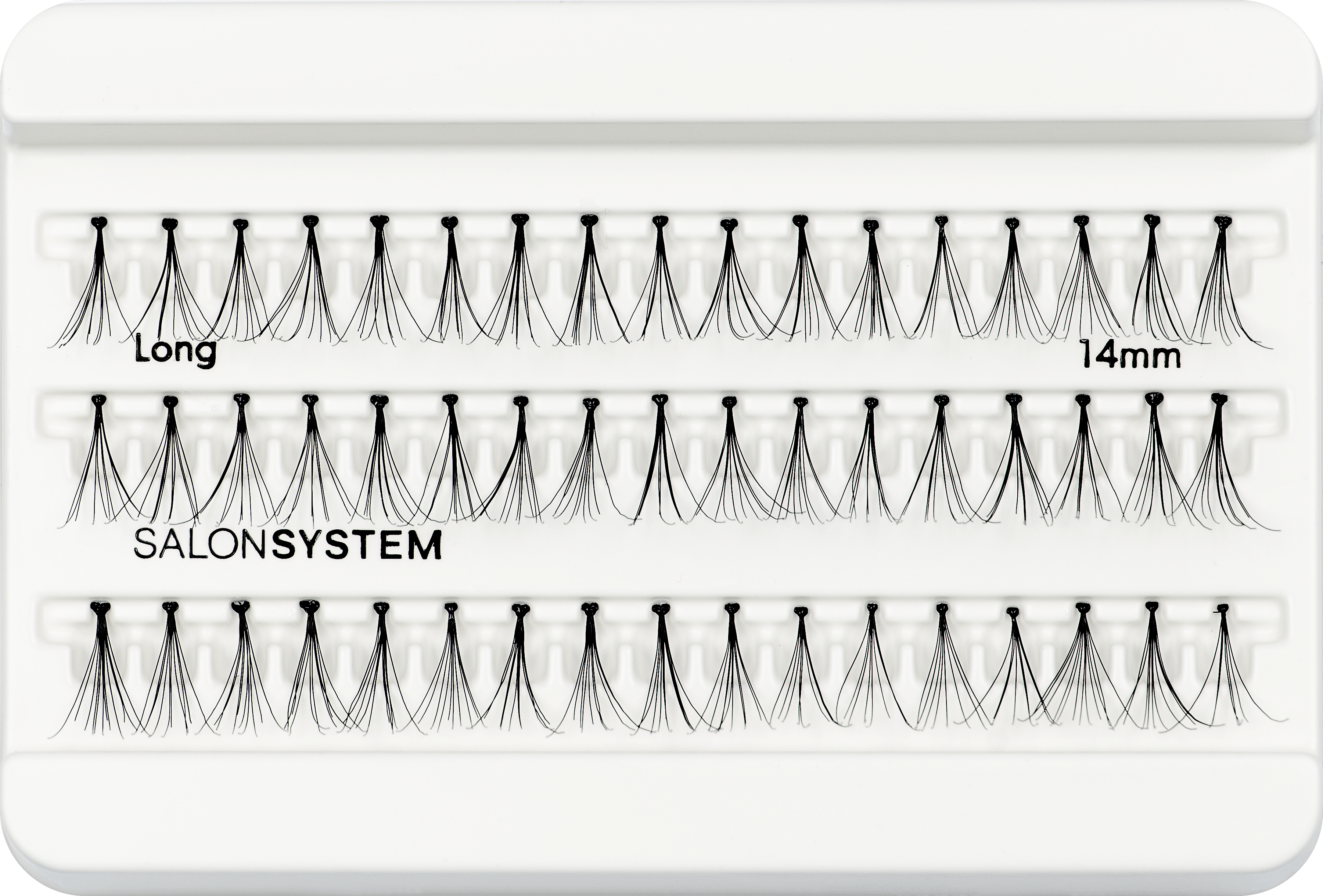 Salonsystem Individual Volume Lashes – Black (51 pcs, Long-Lasting Lash Extensions
