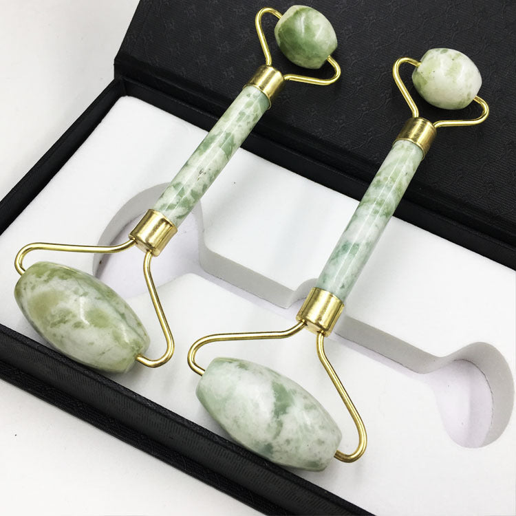 Jade Facial Roller - Natural Skincare Massage Tool