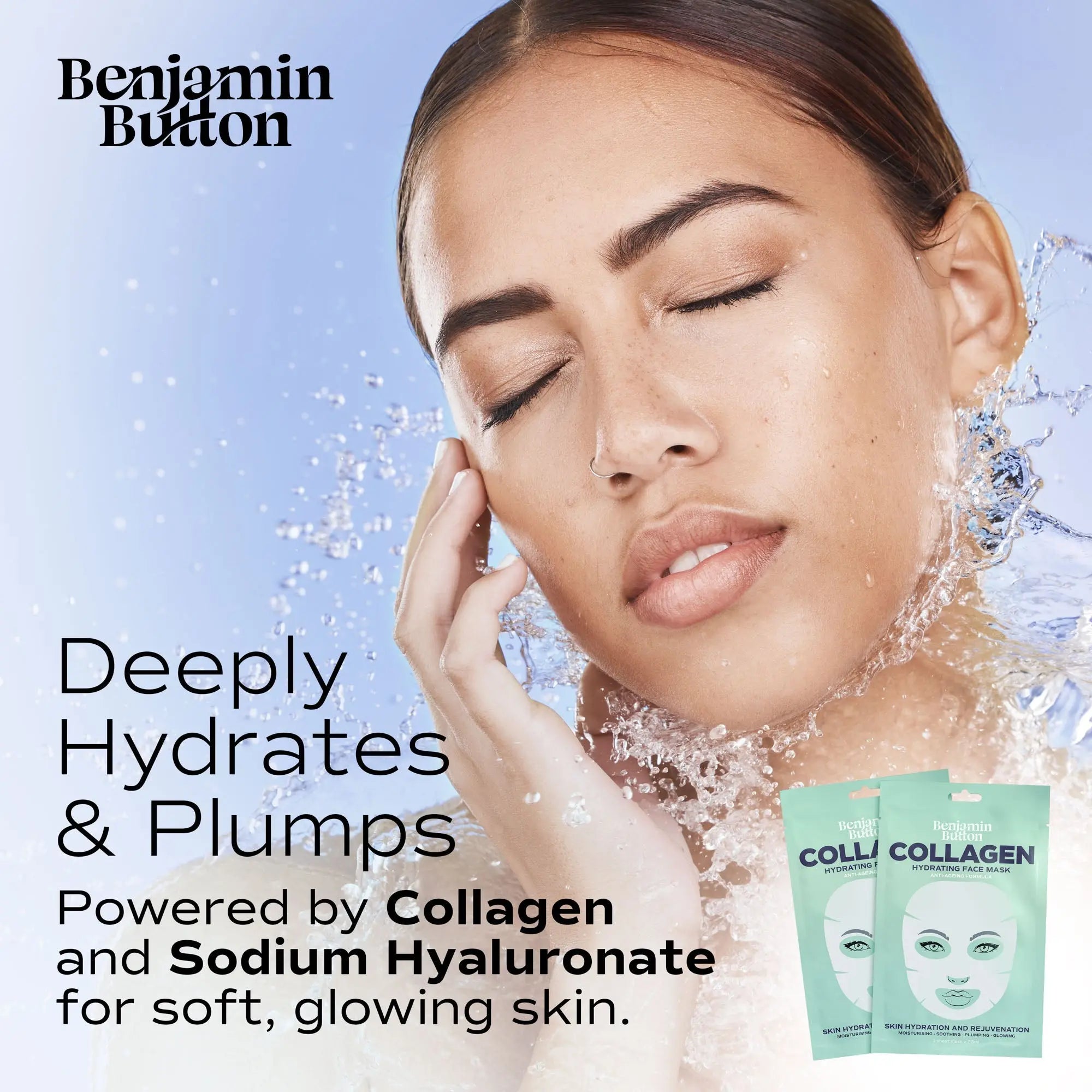 Collagen-Infused Face Mask with Hyaluronic Acid – Hydrate & Glow
