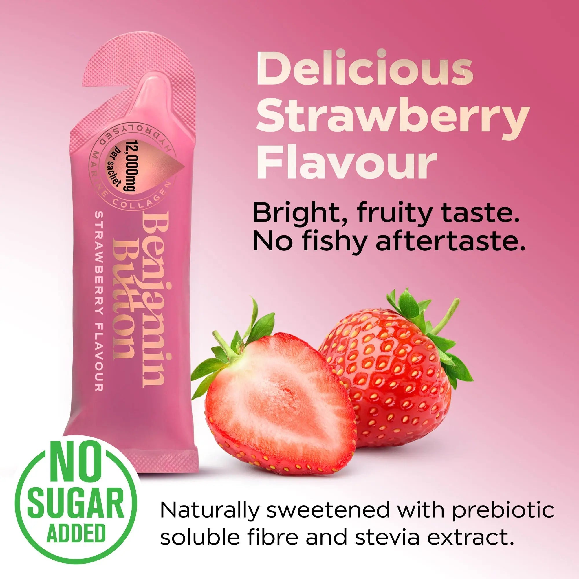 Perimenopause Collagen – Strawberry 12,000mg + Vitamins