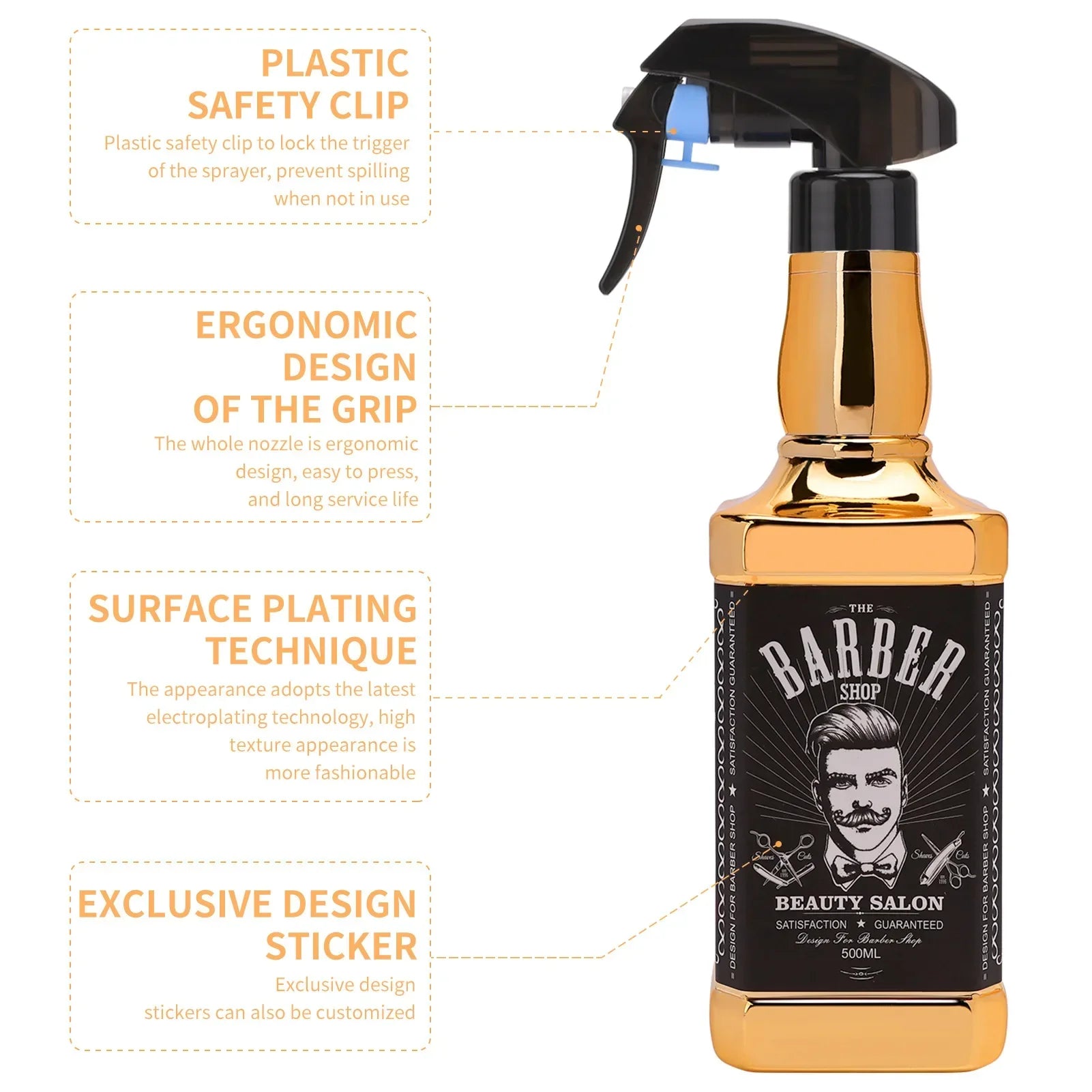 Continuous Spray Bottle 500ml - Salon Professional