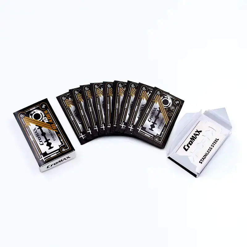 CroMAX Double Edge Razor Blades - 10, 100, 1000 Pack