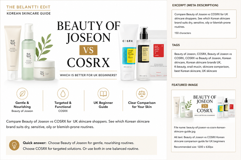 Beauty of Joseon vs COSRX: Which Is Better for UK Beginners?