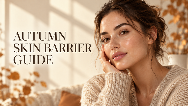 Woman in warm autumn light illustrating Belantti's autumn skin barrier guide