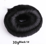 Black donut hair bun shaper 30g