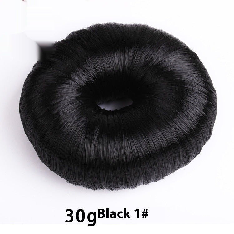 Black donut hair bun shaper 30g