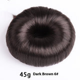 Dark brown donut hair bun shaper 45g