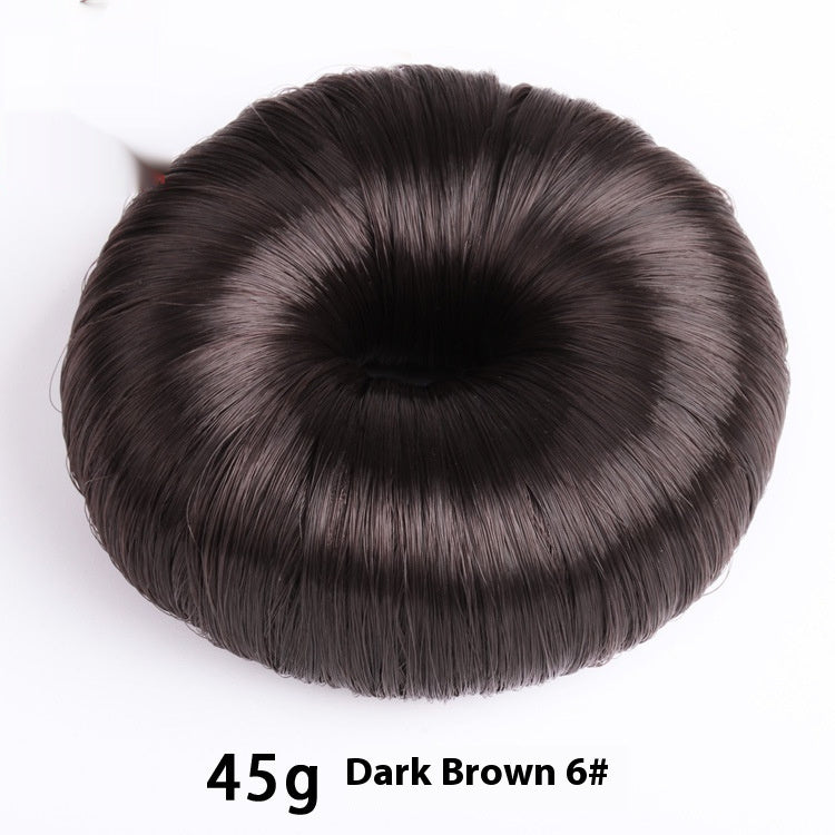 Dark brown donut hair bun shaper 45g