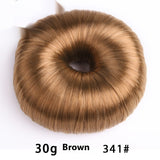 Warm brown donut hair bun shaper 30g