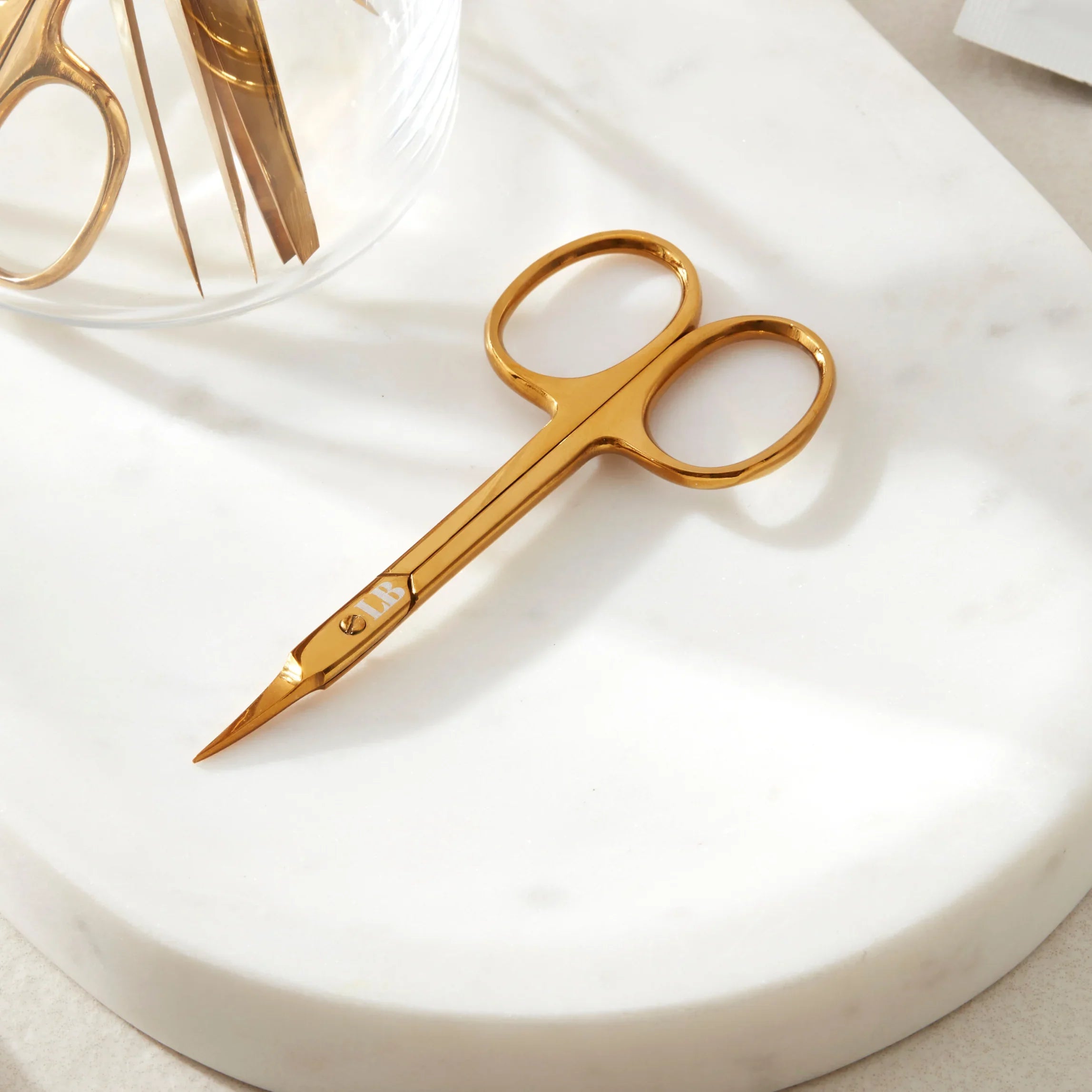 London Brow Gold Lightweight Curved Brow Scissors