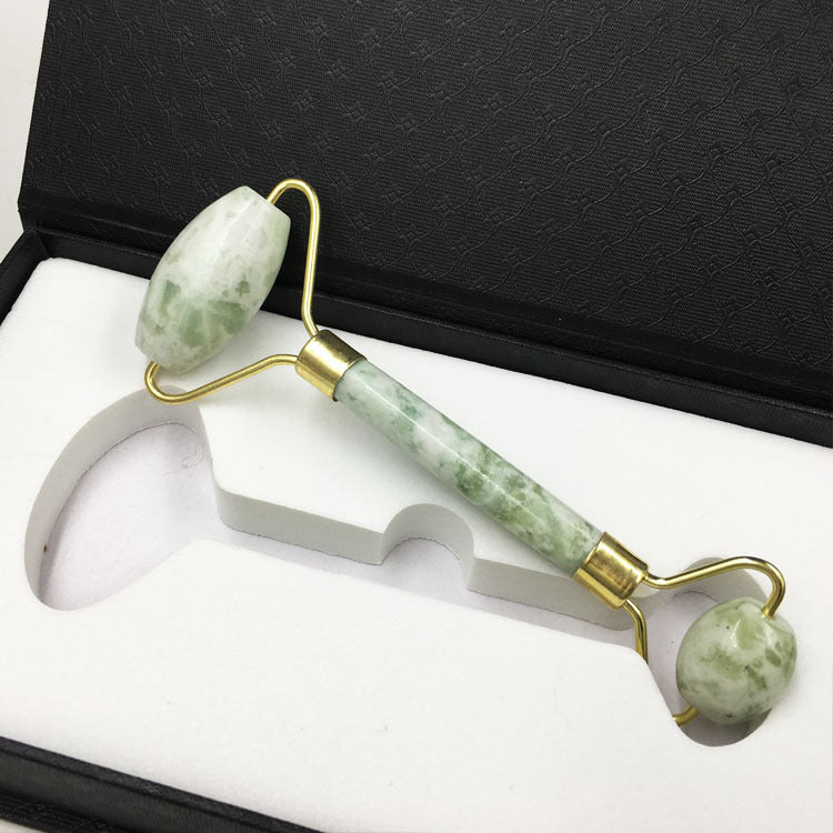 Double-Ended Facial Massage Roller – Green