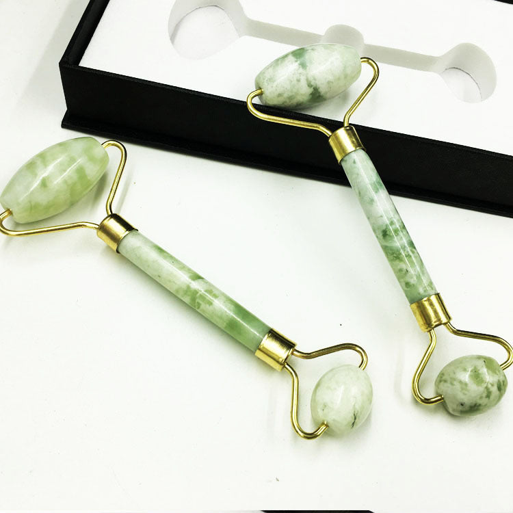 Jade Facial Roller - Natural Skincare Massage Tool