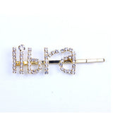 Gold-Tone Zodiac Word Hair Clip – product view 4