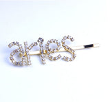 Gold-Tone Zodiac Word Hair Clip – product view 10