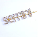 Gold-Tone Zodiac Word Hair Clip – product view 3