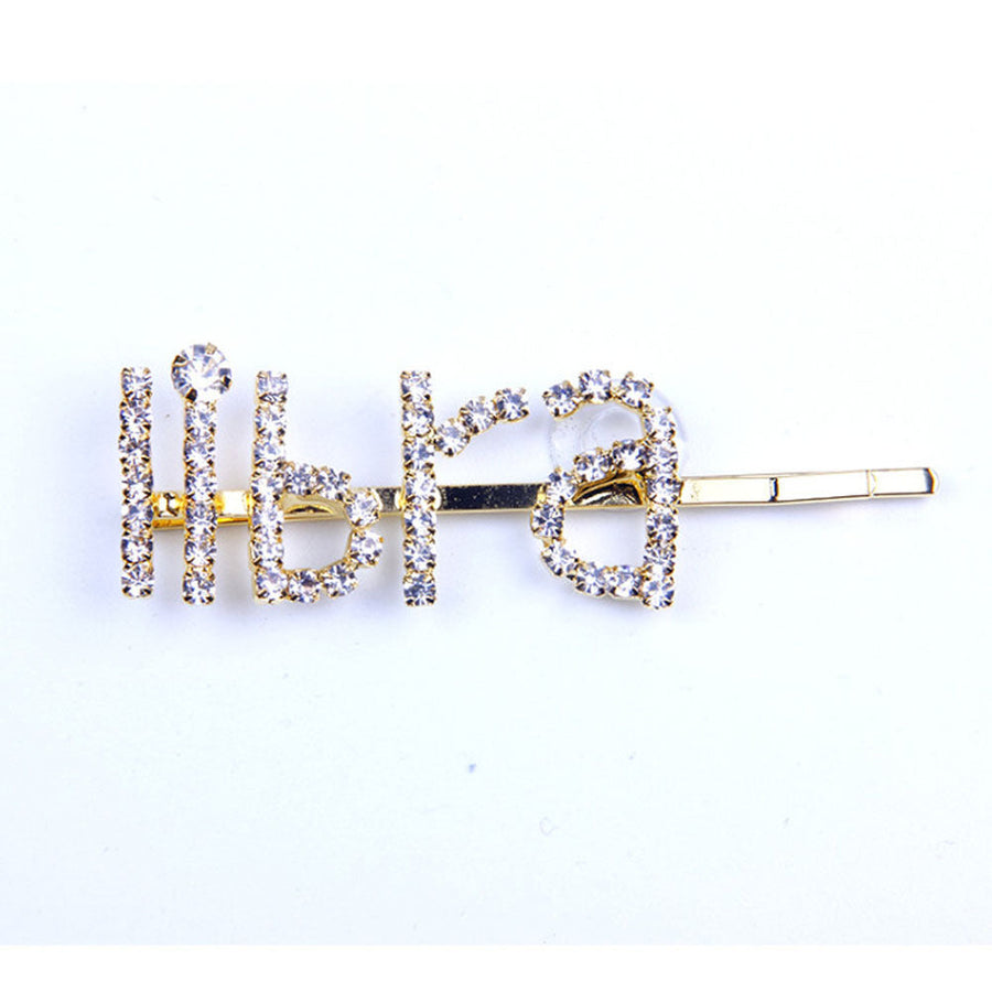 Gold-Tone Zodiac Word Hair Clip – product view 15