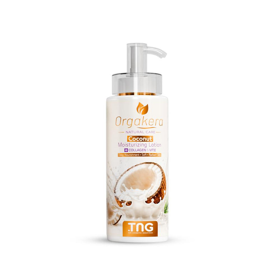 Orgakera Coconut Milk Cream 250ml – Moisturizing Skin Cream for Even-Toned & Soft Skin