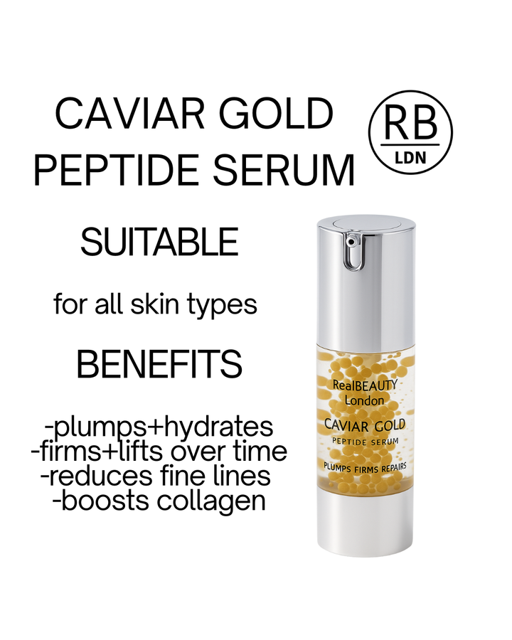Real Beauty London Caviar Gold Peptide Serum