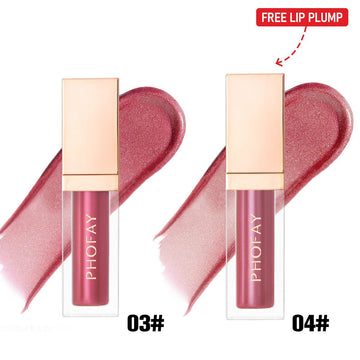 PHOFAY ultra-glossy lip gloss duo set