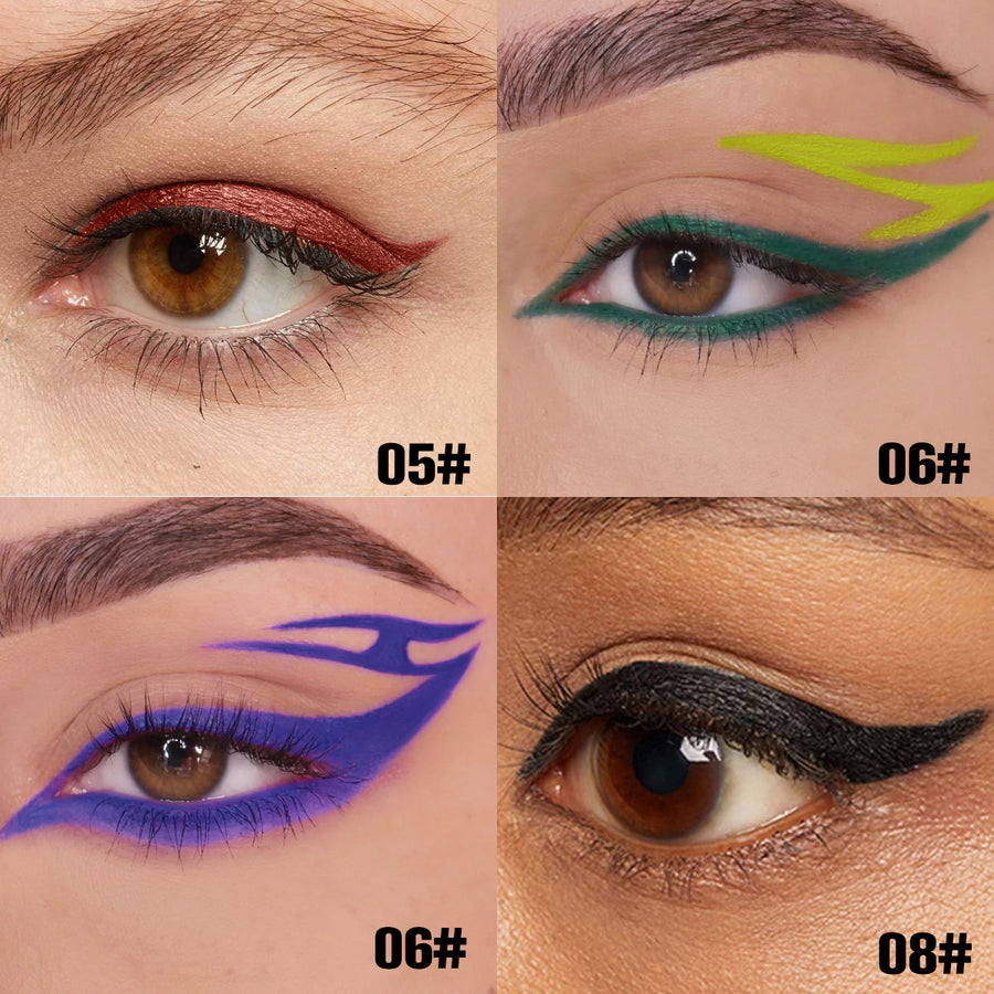 PHOFAY Waterproof Colour Eyeliner Set 8 Shades