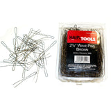 Hair Tools 2.5-inch Waved Pins in Brown
