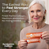 14x Orange 12,000mg Marine Collagen Liquid Sachets Benjamin Button