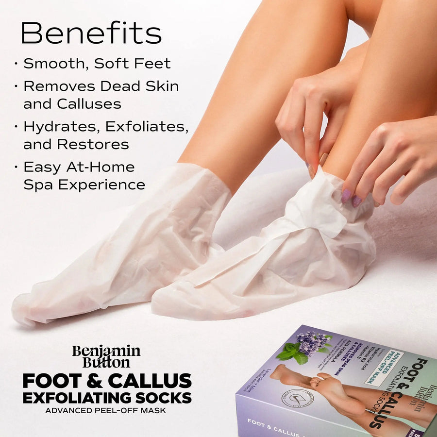 Exfoliating Foot Mask 5-Pack Benjamin Button