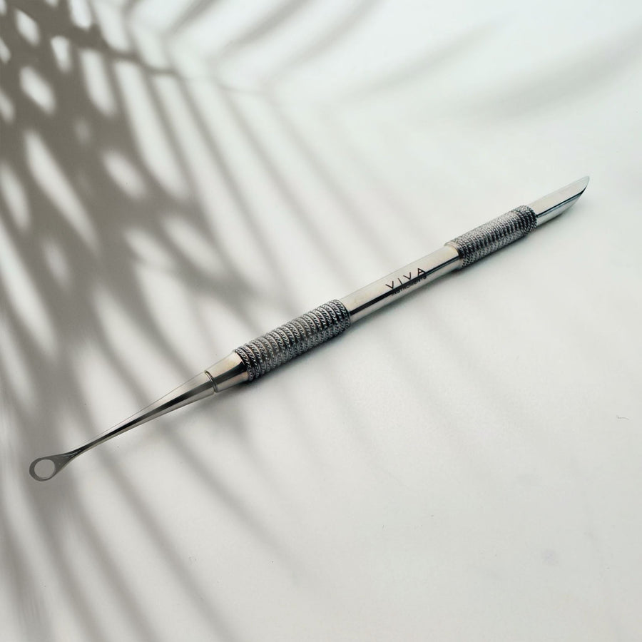 VIVA Instruments Pro Cuticle Pusher Slanted & Loop