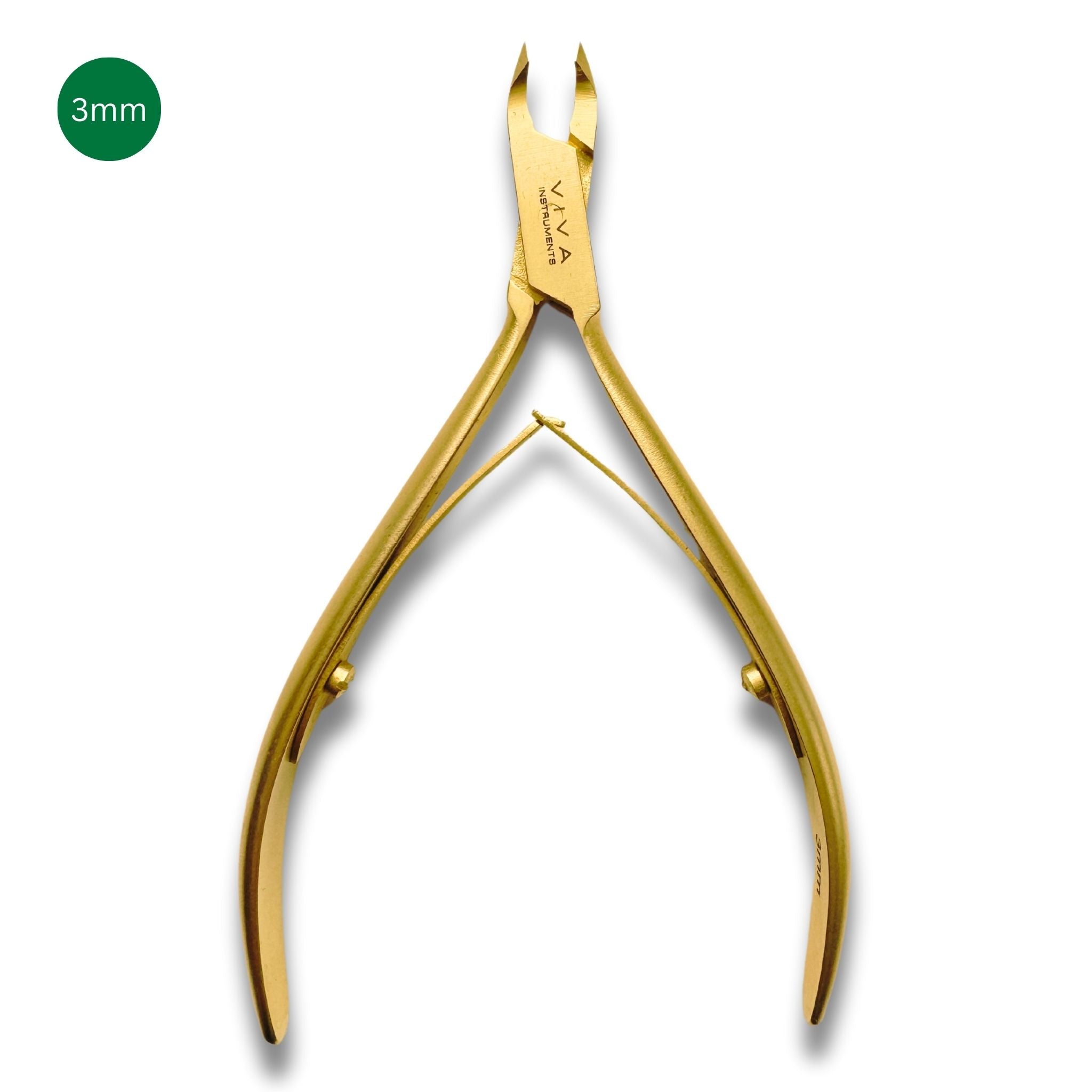 Cuticle Nipper Gold - 3mm Double Spring