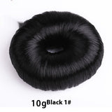 Black donut hair bun shaper 10g