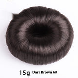 Dark brown donut hair bun shaper 15g