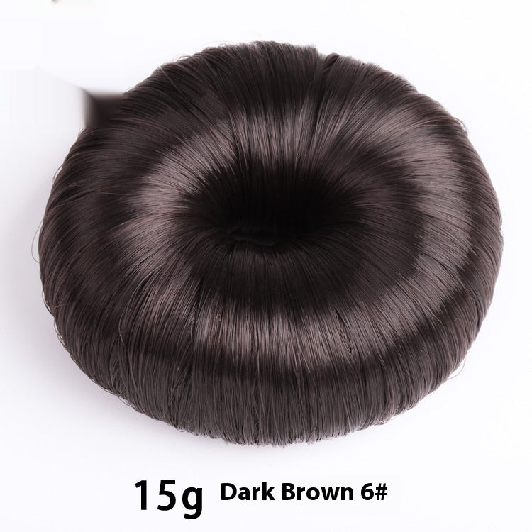 Dark brown donut hair bun shaper 15g