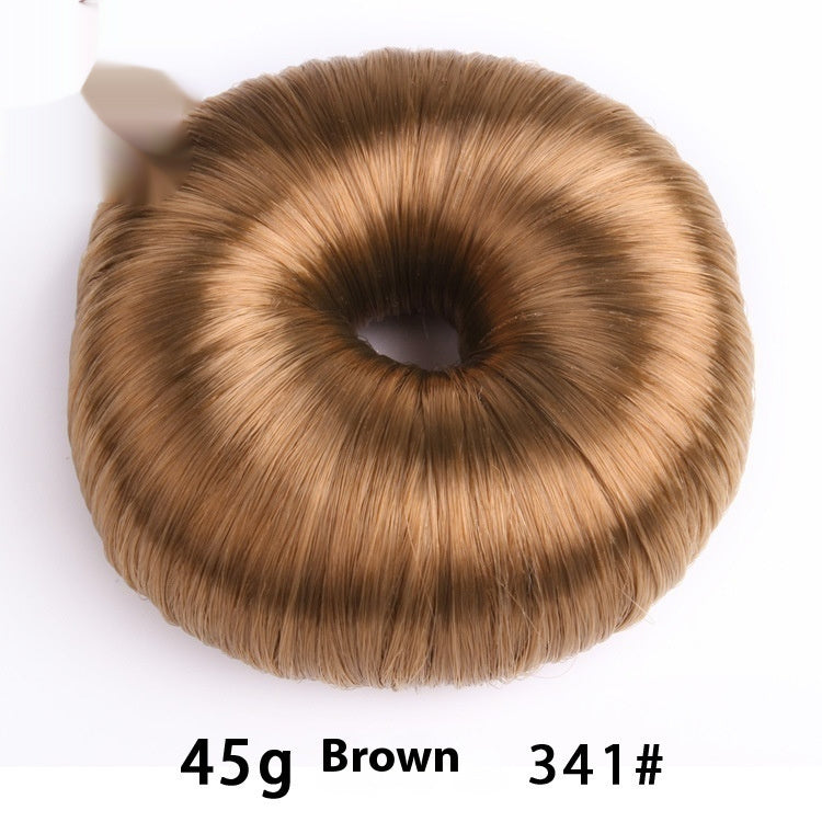 Warm brown donut hair bun shaper 45g