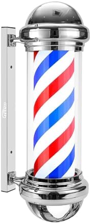 WDZD 29-inch Silver Barber Pole Light
