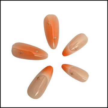 Aucora Flexies Amber Starlight press-on nails
