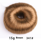 Warm brown donut hair bun shaper 15g