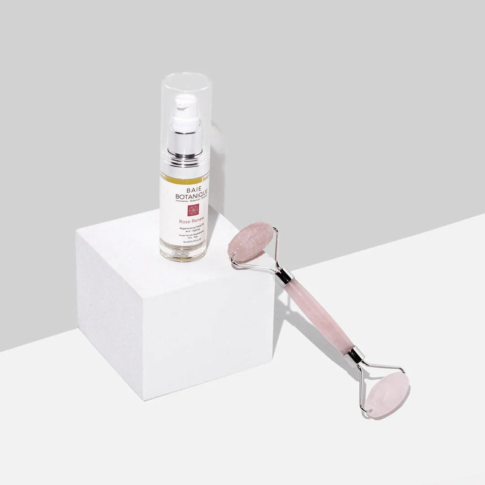 Rose Quartz Dual Action Roller