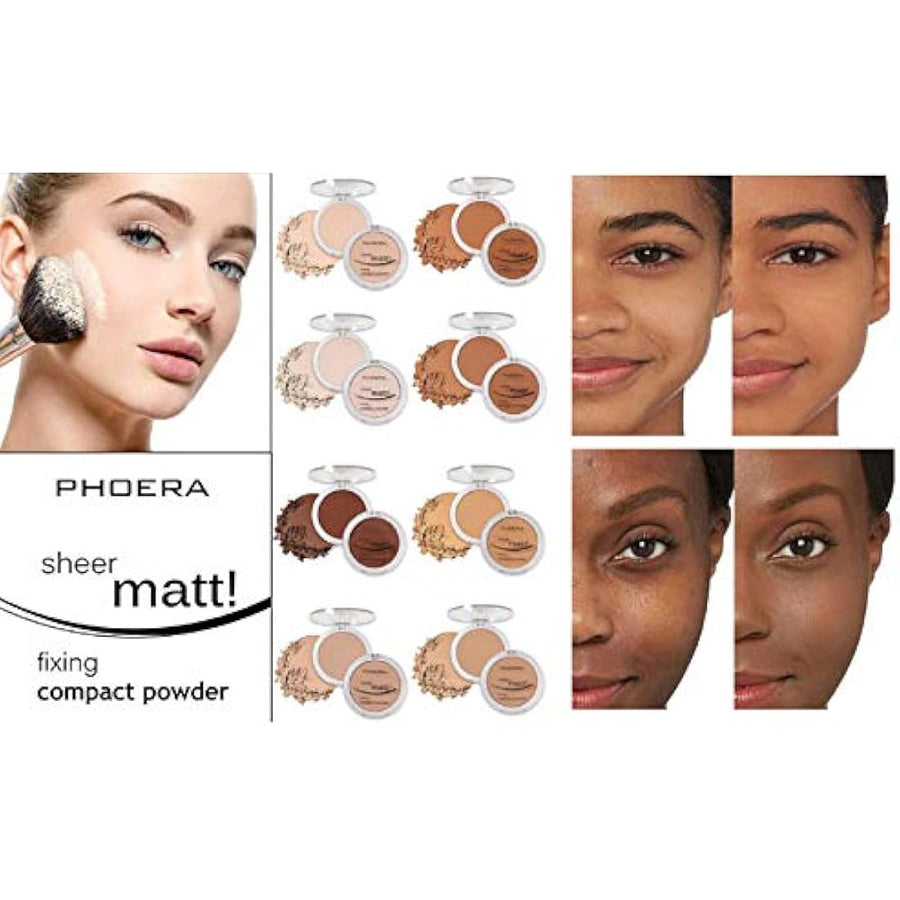 PHOERA Sheer Matte Compact Powder – 203 Nude