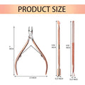 Professional Cuticle Precision Set – Rose Gold Stainless Steel