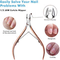 Professional Cuticle Precision Set – Rose Gold Stainless Steel