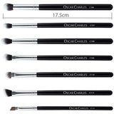 Oscar Charles 12-Piece Makeup Brush Set Silver
