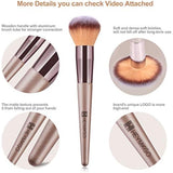 HEYMKGO Makeup Brush Set 15pcs with Bag