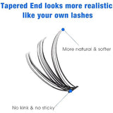Bransfy 40D D-Curl Lash Clusters 9–16mm – 280 Pieces