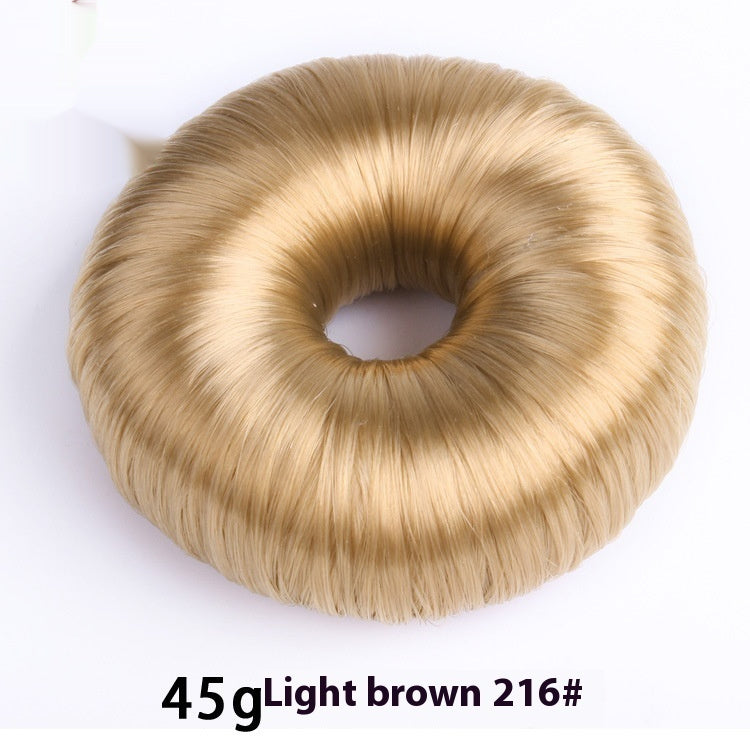 Light brown donut hair bun shaper 45g