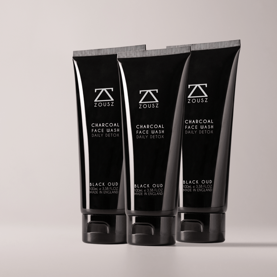 Black Oud Charcoal Face Wash For Men ZOUSZ