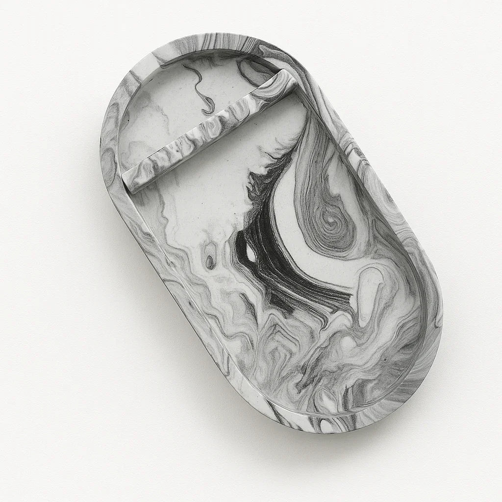 Oval Jesmonite Tool Tray – Handmade Professional Organiser