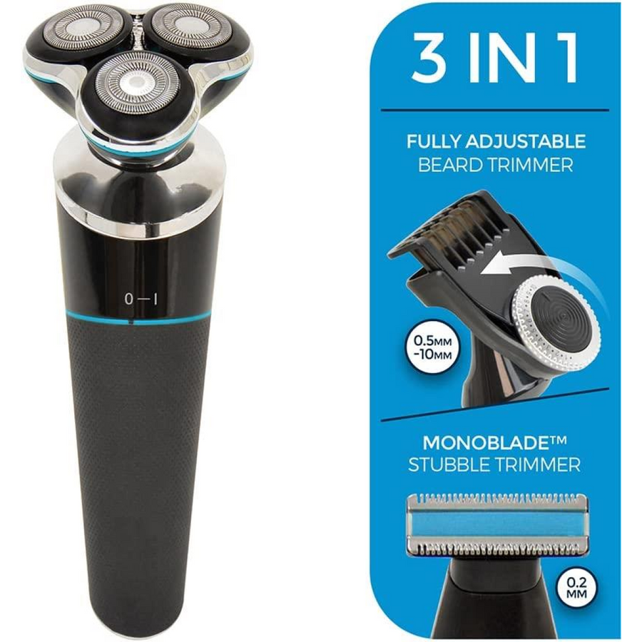 Lithium Wet & Dry Rotary Shaver & Beard Trimmer Kit