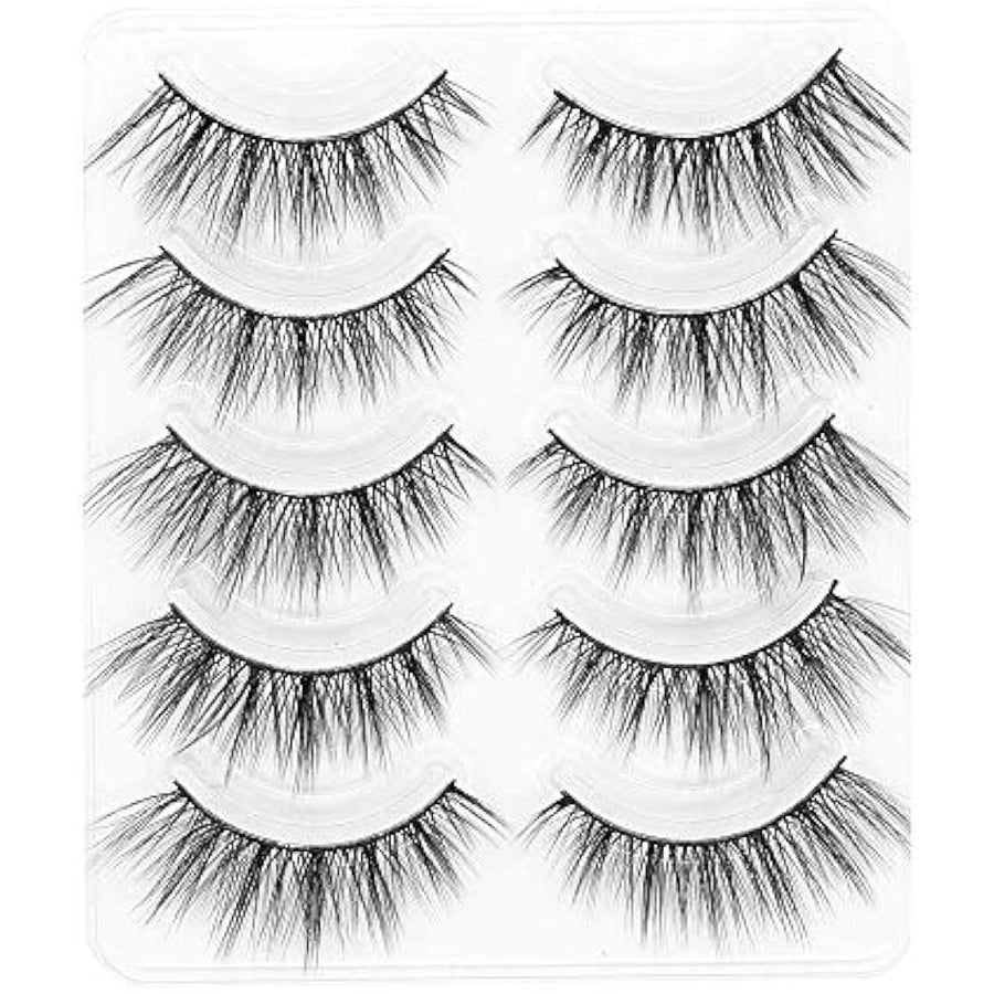 3D Faux-Mink Strip Lashes – 5 Pairs – SKU B08M63LC6L